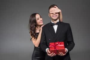 give him surprise