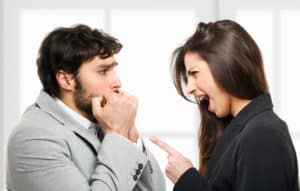 let her be mad without you being defensive