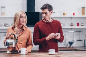 text the other girl often