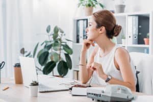 a girl has a short view on the future, a woman plan their future
