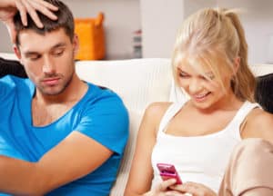 she picks her phone over you - every time