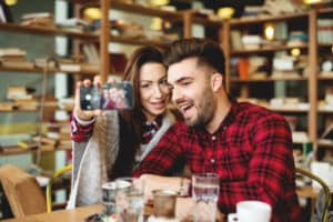 she posts pictures of the two of you together